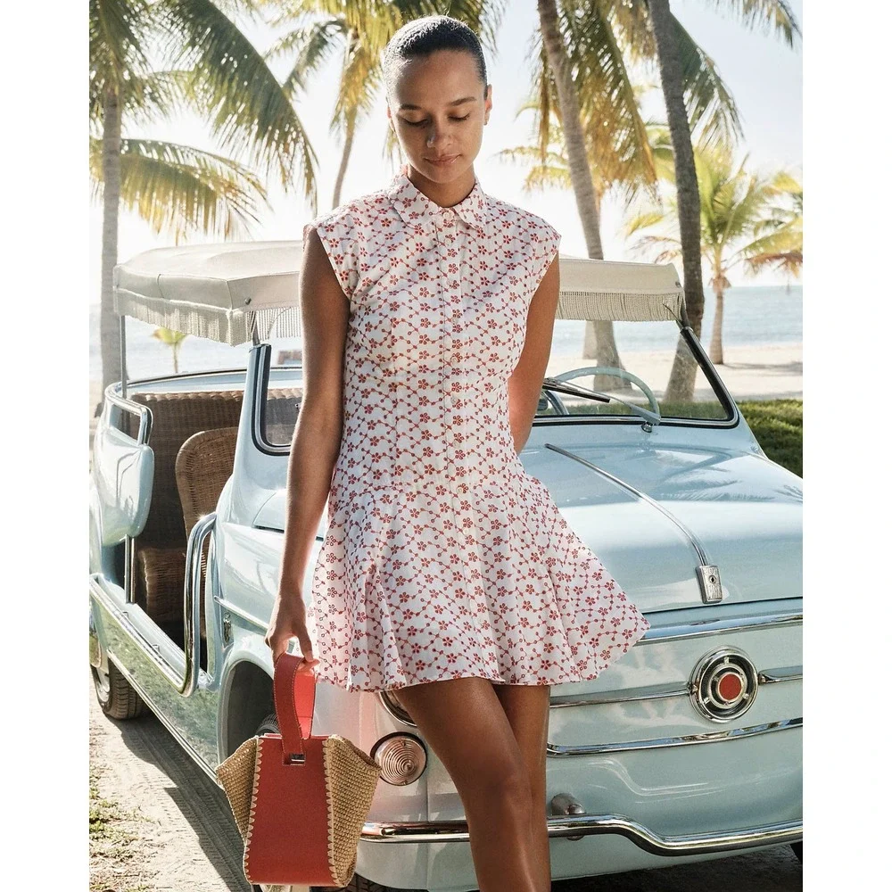 J.Crew Mini eyelet shirt-dress Size 0 NWT